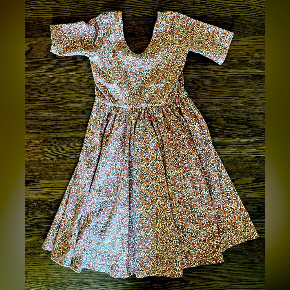 2 Alice & Ames Dresses (blue floral and rainbow plaid)